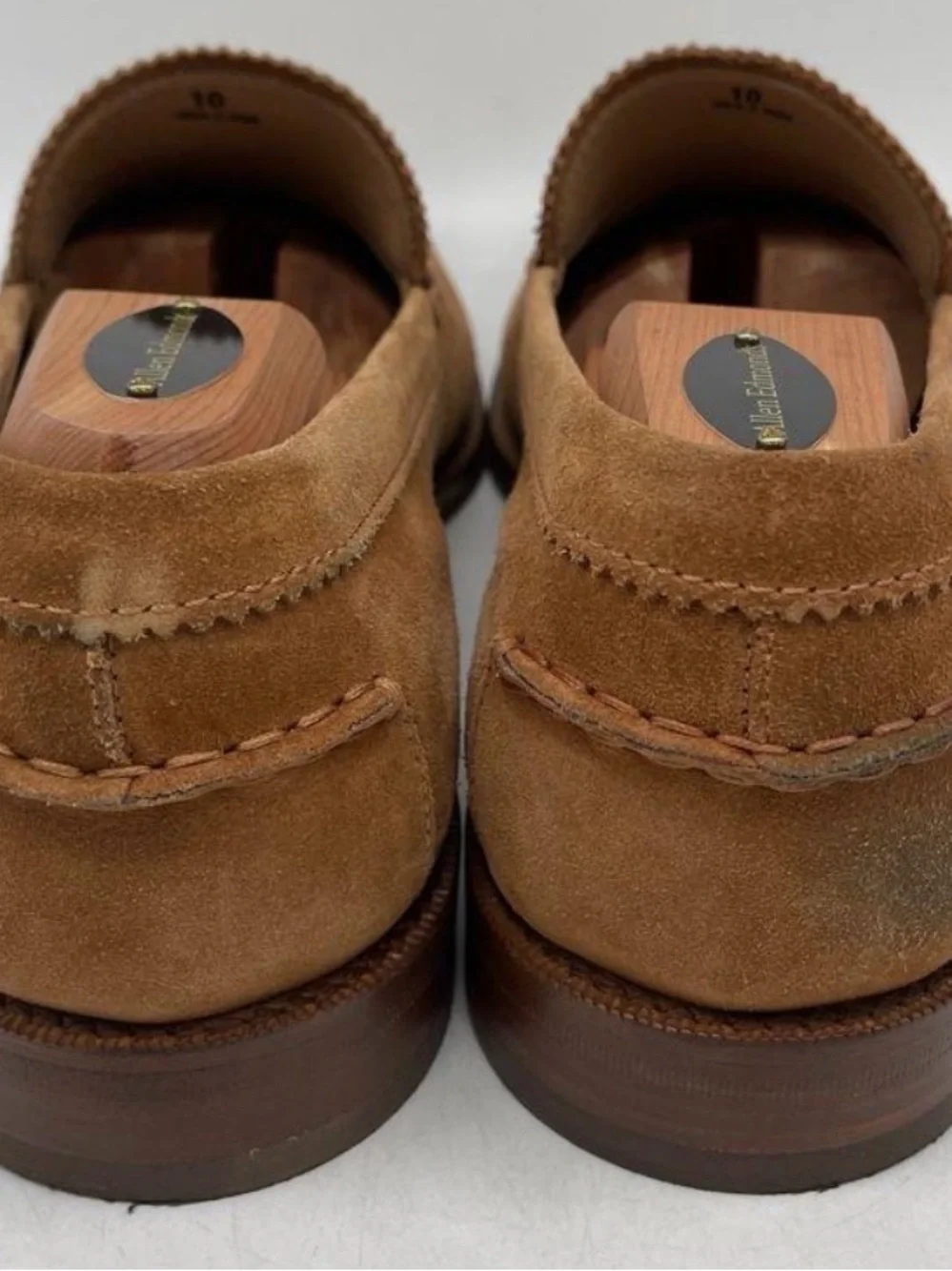 Tod's Suede Penny Loafers in Tan Brown